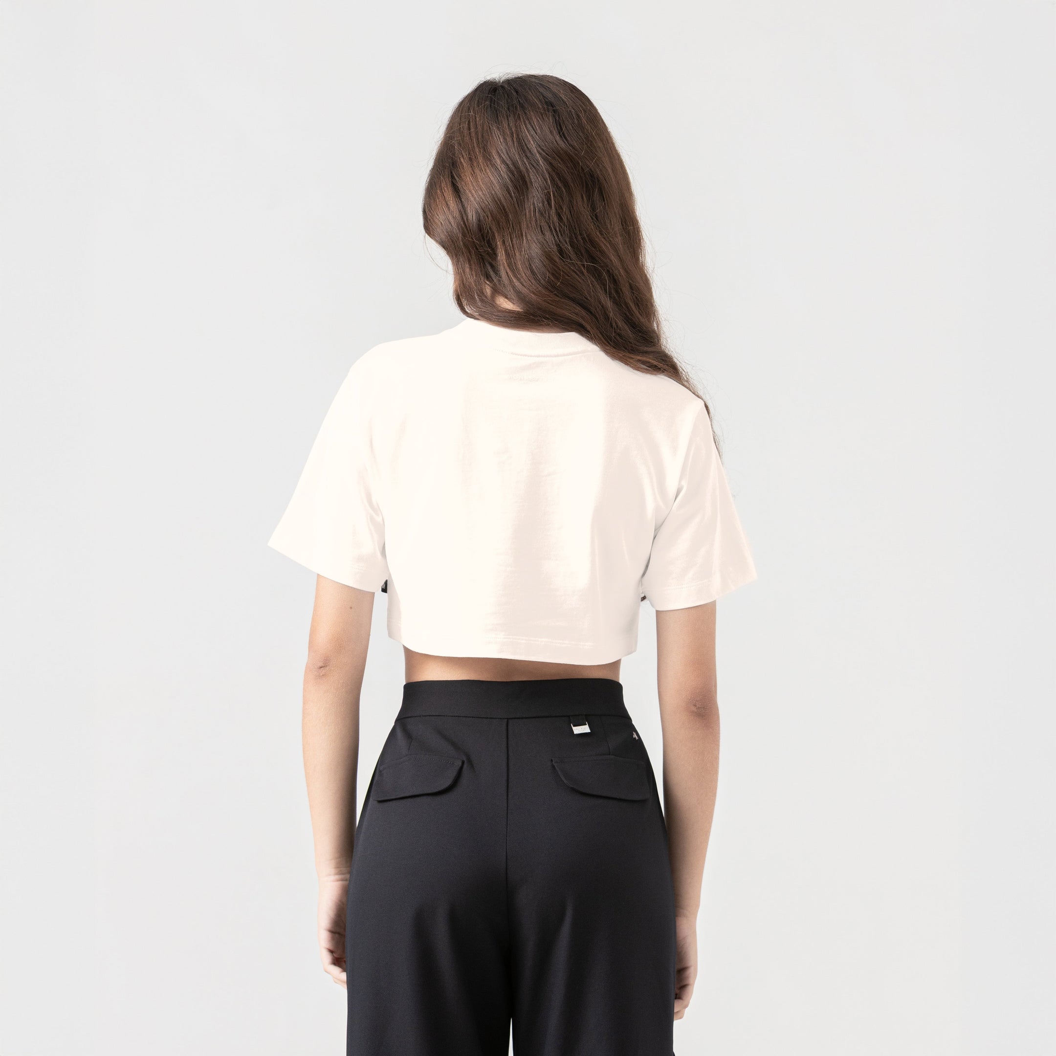 NAIA CROP TOP WOMEN WHITECAP GRAY