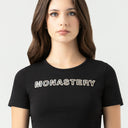 KAIA CROP TOP WOMEN BLACK