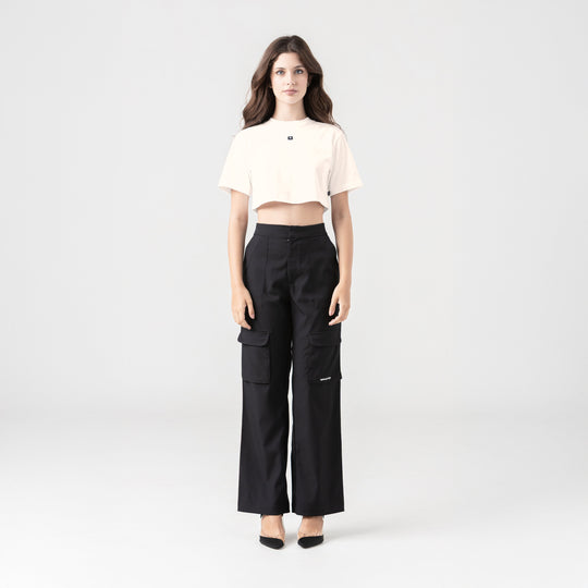 NAIA CROP TOP WOMEN WHITECAP GRAY