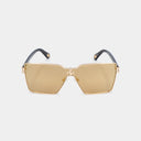 MSS2406-C11-134 ALDA SUNGLASSES WOMEN SHINY GOLD DEMI BROWN WITH GOLD MIRROW
