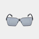 MSS2406-C1-134 ALDA SUNGLASSES  SATIN BLACK MATTE BLACK GREY WITH GOLD MIRROW