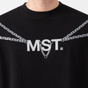 CHAINS T-SHIRT OVERSIZED MEN BLACK