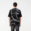 CHAINS T-SHIRT OVERSIZED MEN BLACK