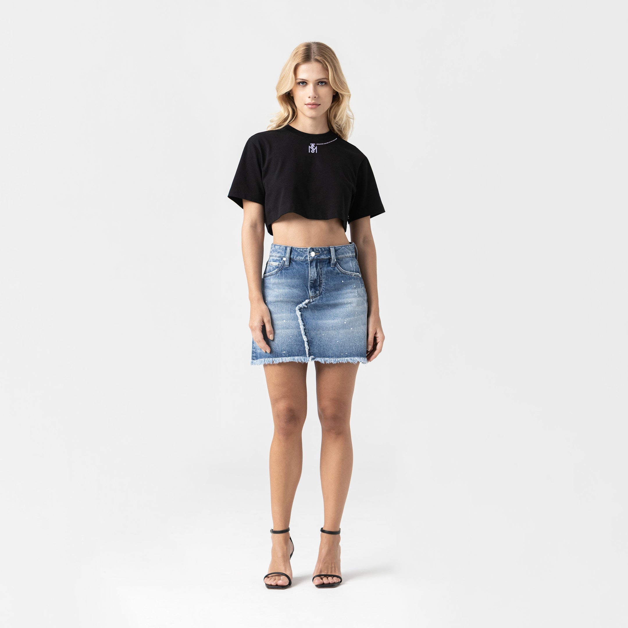 CIGAR CROP TOP WOMEN BLACK