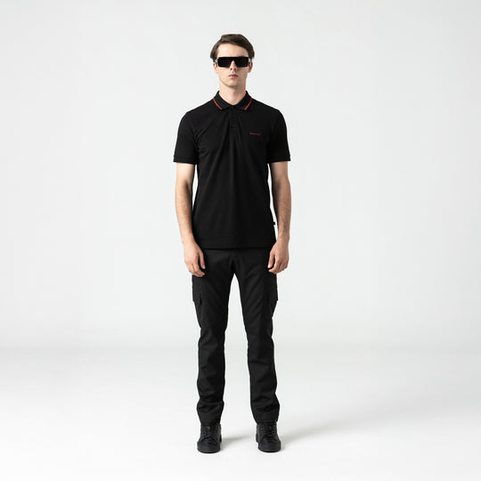 FREDRICH POLO SHIRT MEN BLACK