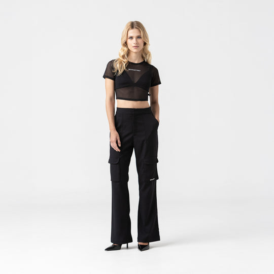 HAZEL CROP TOP WOMEN BLACK