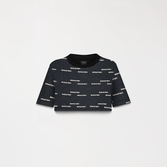 ISOLDEN CROP TOP WOMEN BLACK METEORITE