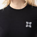 ADHRA T-SHIRT WOMEN BLACK METEORITE