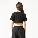 SUMMER CROP TOP WOMEN BLACK