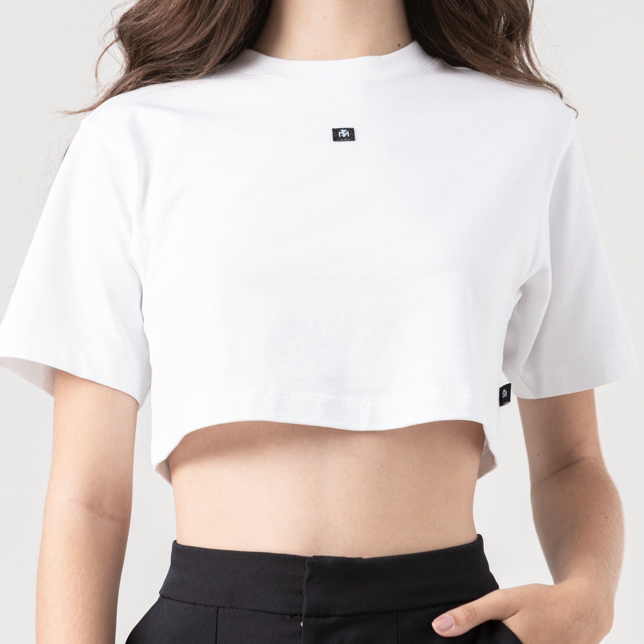 NAIA CROP TOP WOMEN WHITE