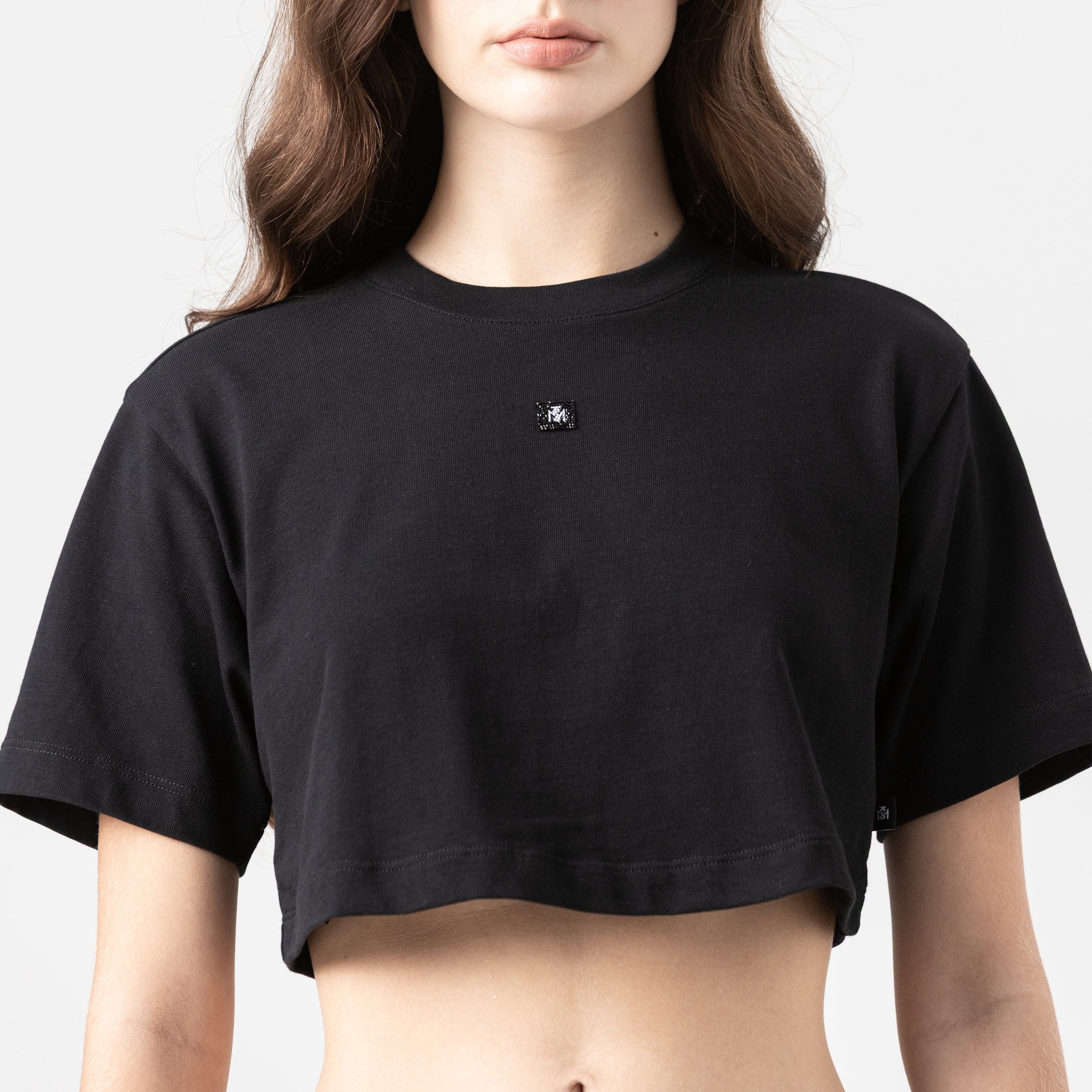 NAIA CROP TOP WOMEN BLACK