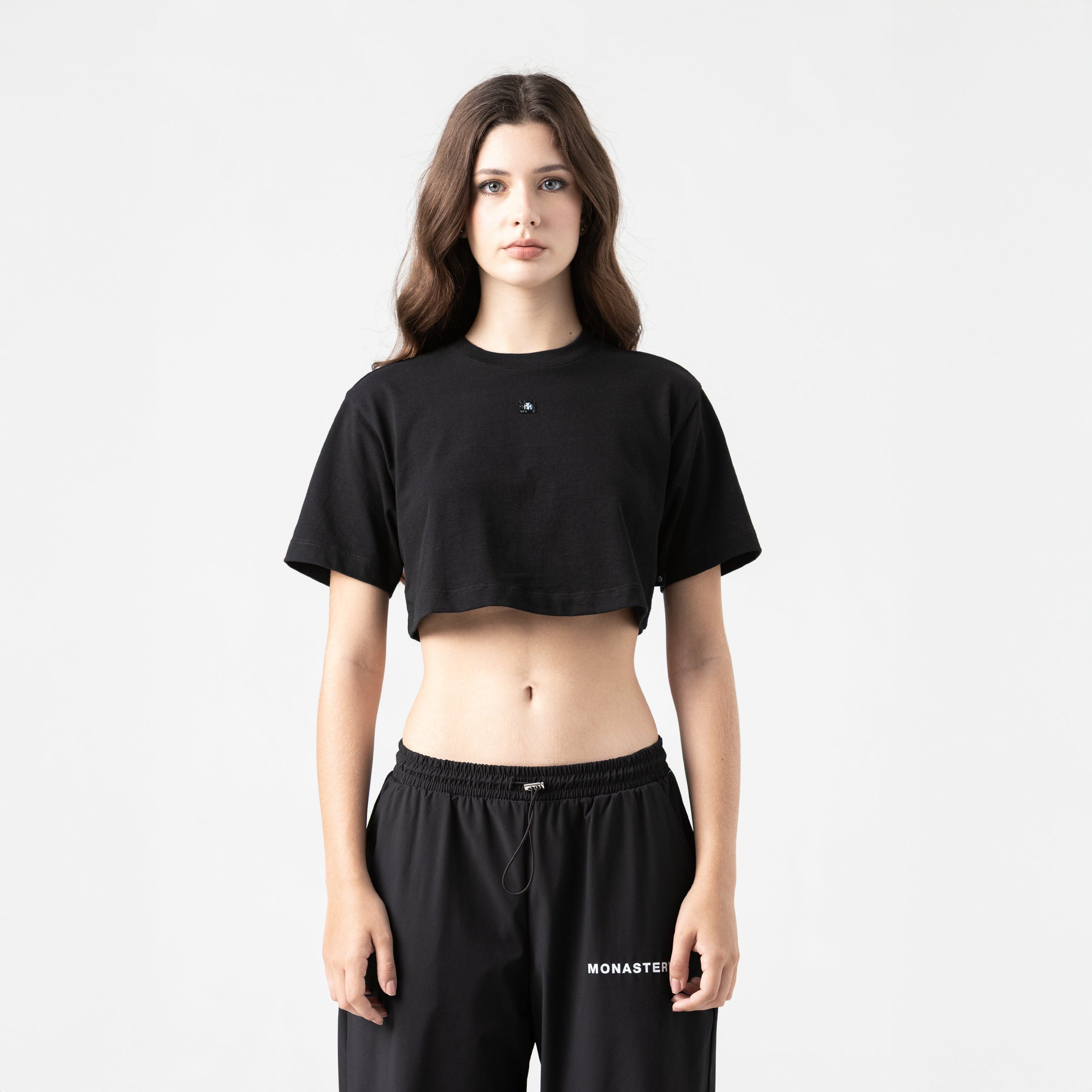 NAIA CROP TOP WOMEN BLACK