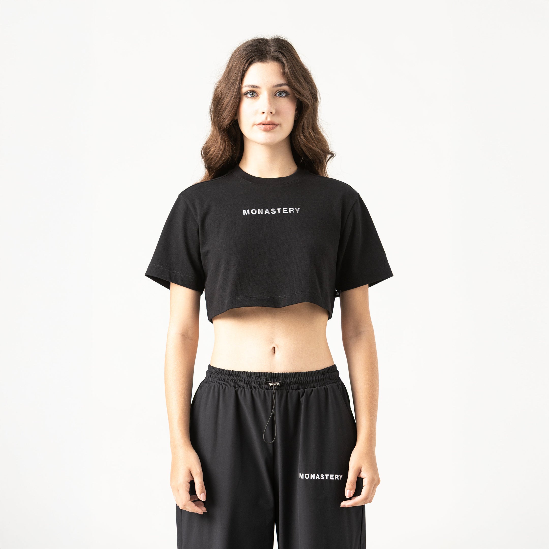 SUMMER CROP TOP WOMEN BLACK