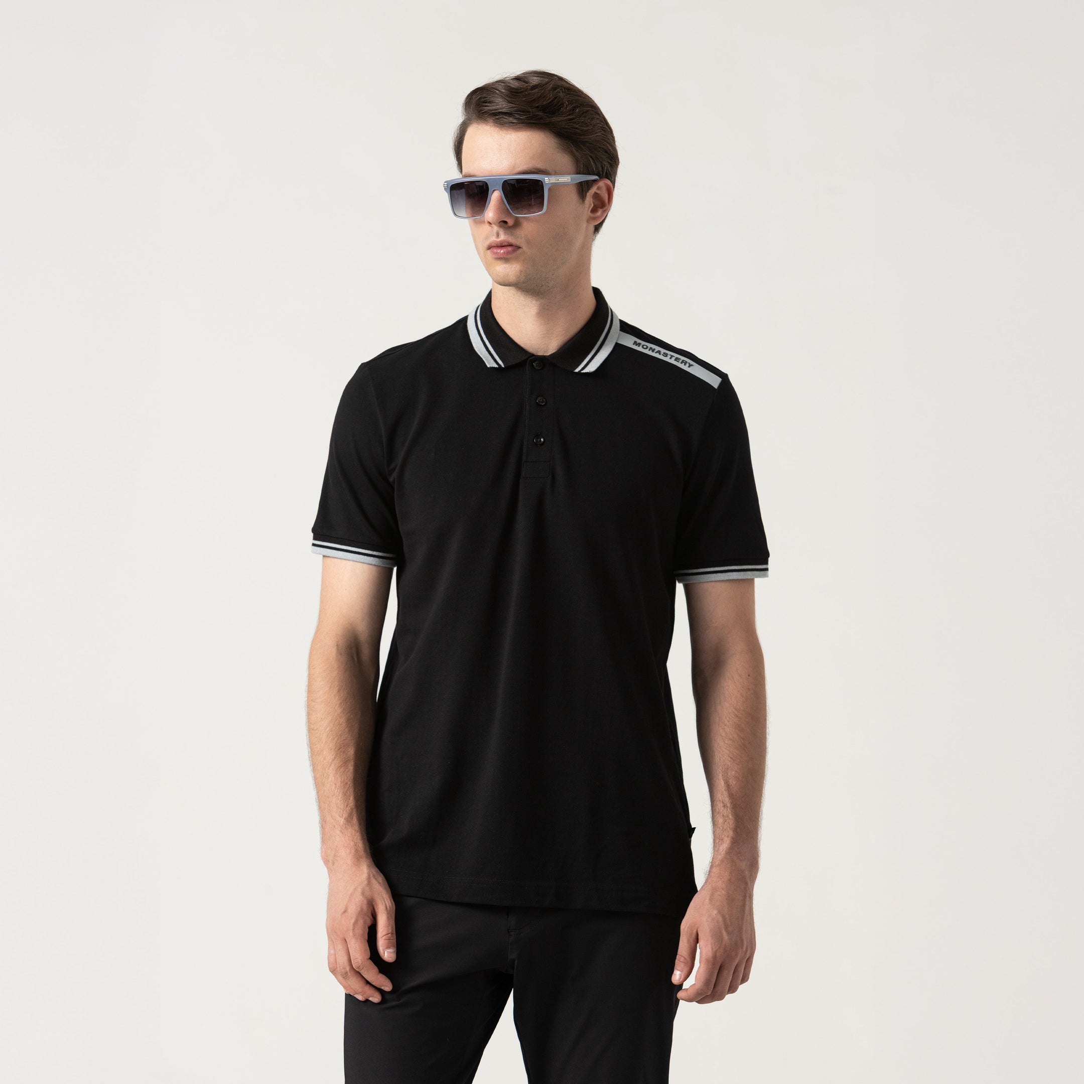 SAMUR POLO SHIRT MEN BLACK