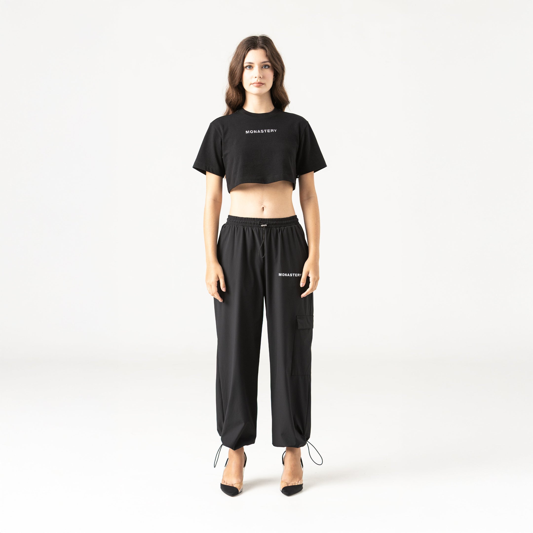 SUMMER CROP TOP WOMEN BLACK