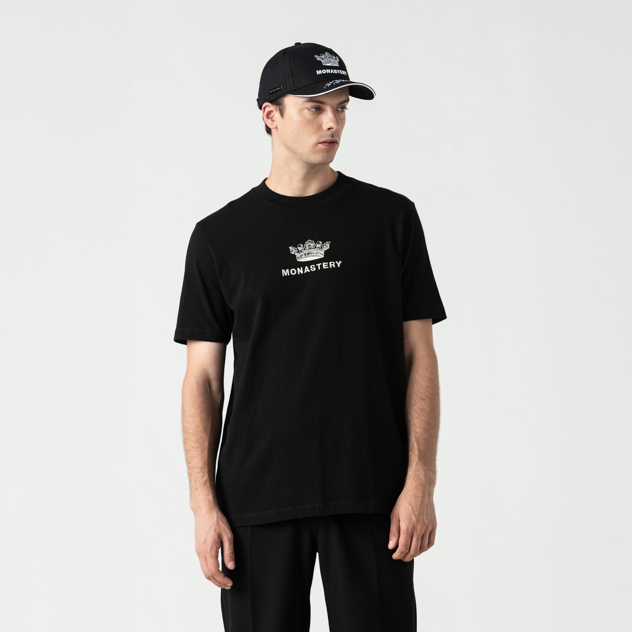 CROWN T-SHIRT MEN BLACK