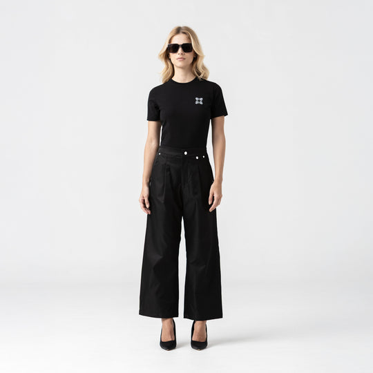 ADHRA T-SHIRT WOMEN BLACK METEORITE