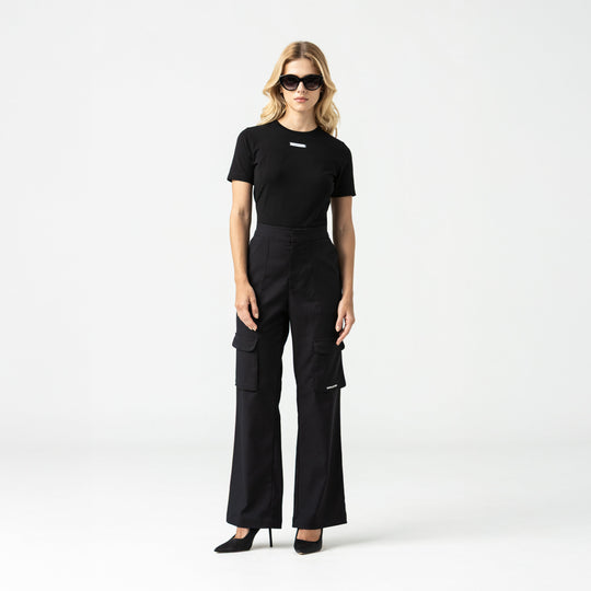 AKBAR T-SHIRT WOMEN BLACK METEORITE