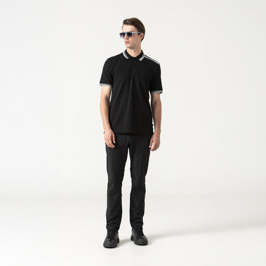 SAMUR POLO SHIRT MEN BLACK