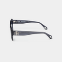 MSS2404-C7-52 IKER SUNGLASSES MEN TRANSPARENT GREY SHINY SILVER GRADIENT BLUE