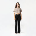ROISIN CROP TOP WOMEN TAUPE GRAY