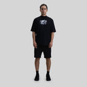 ROUGE T-SHIRT OVERSIZE BLACK - Monastery