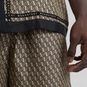 SILK SET MEN OVERSIZE SOLEIL BLACK SAFARI - Monastery
