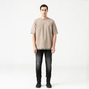 TUCKER T-SHIRT OVERSIZED MEN TAUPE GRAY