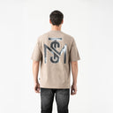 TUCKER T-SHIRT OVERSIZED MEN TAUPE GRAY