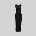 DRESS KNIT WOMEN LANCIA BLACK - Monastery
